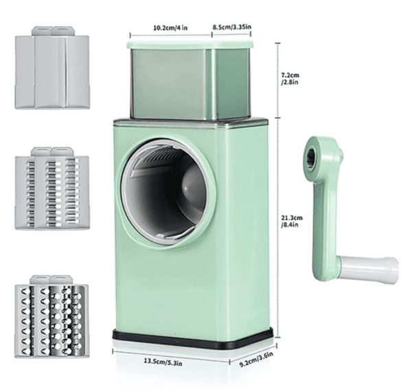 Vegetable Cutter Multifunctional Manual Rotary Cheese Grater Shredder β All-in-One Kitchen Tool
