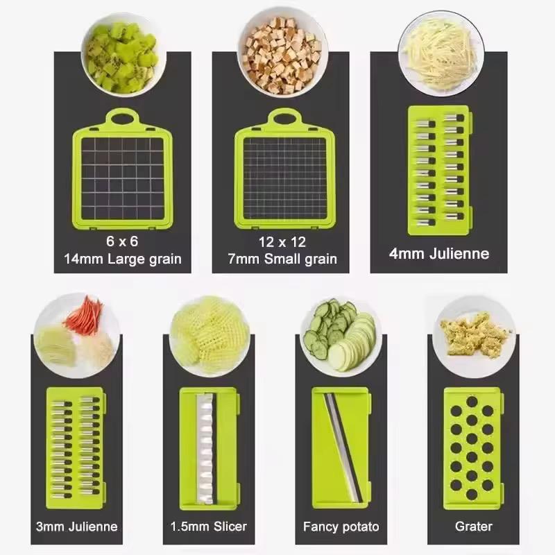 16 in 1 Multifunctional Vegetable Slicer Cutter β All-in-One Kitchen Tool