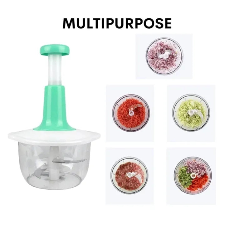 Manual Hand Push Chopper โ Easy Vegetable & Food Chopping Tool
