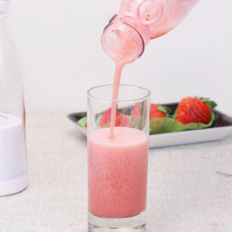 Portable 6 Blades Mini Bottle Juicer β Rechargeable Personal Blender