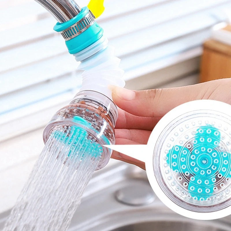 Kitchen Shower Splash Fan Faucet – 360° Rotatable High-Pressure Tap