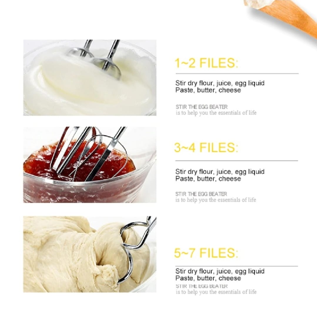 Electric Hand Mixer Beater Machine – Perfect for Cakes, Eggs & Baking