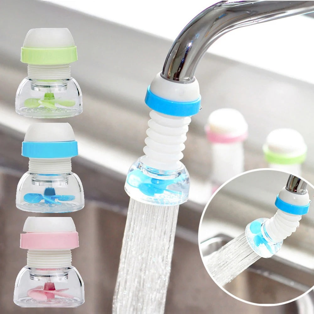 Kitchen Shower Splash Fan Faucet – 360° Rotatable High-Pressure Tap