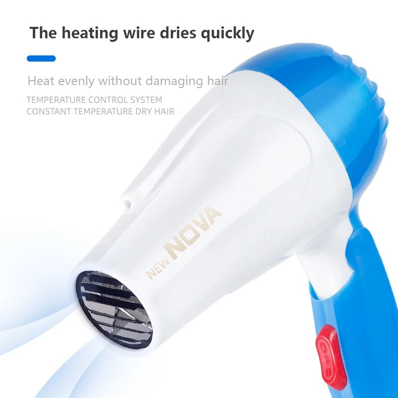 Nova Foldable Hair Dryer – Compact & Powerful Hair Styling Tool
