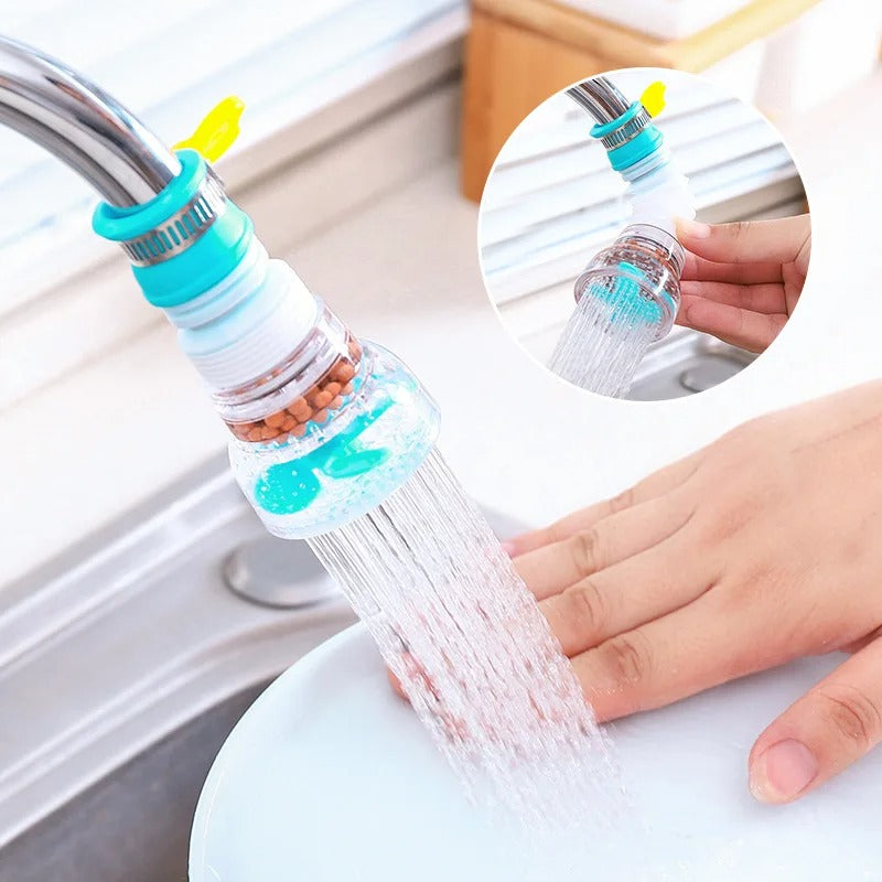 Kitchen Shower Splash Fan Faucet – 360° Rotatable High-Pressure Tap