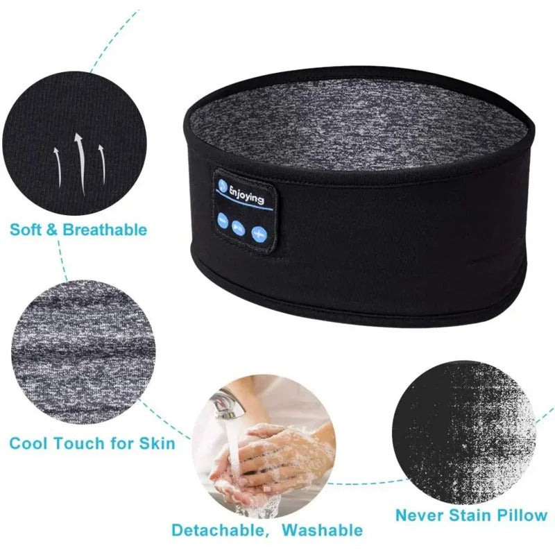 Wireless Bluetooth Music Headband – Sleep, Sports & Workout Headphones