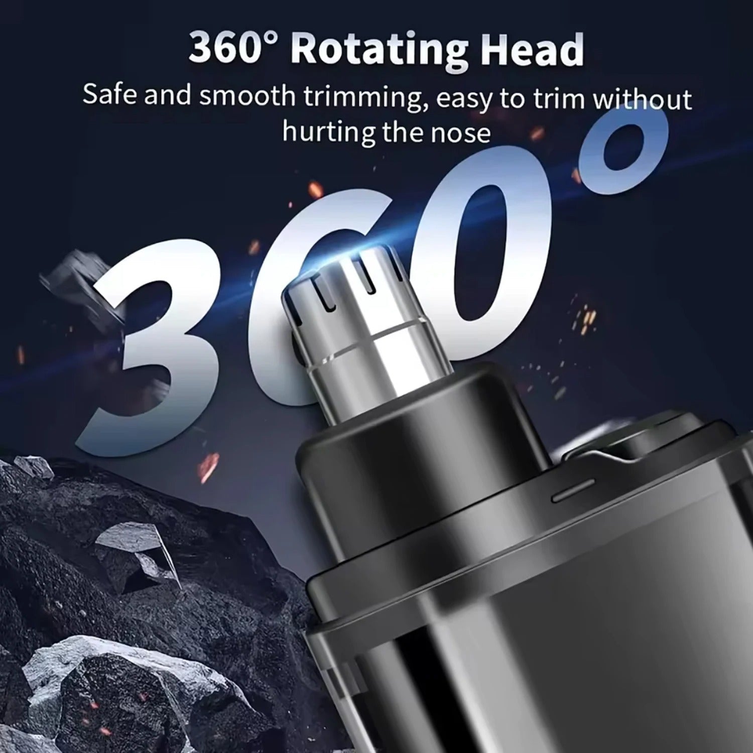 Rechargeable Nose Trimmer – Safe & Painless Facial Hair Groomer