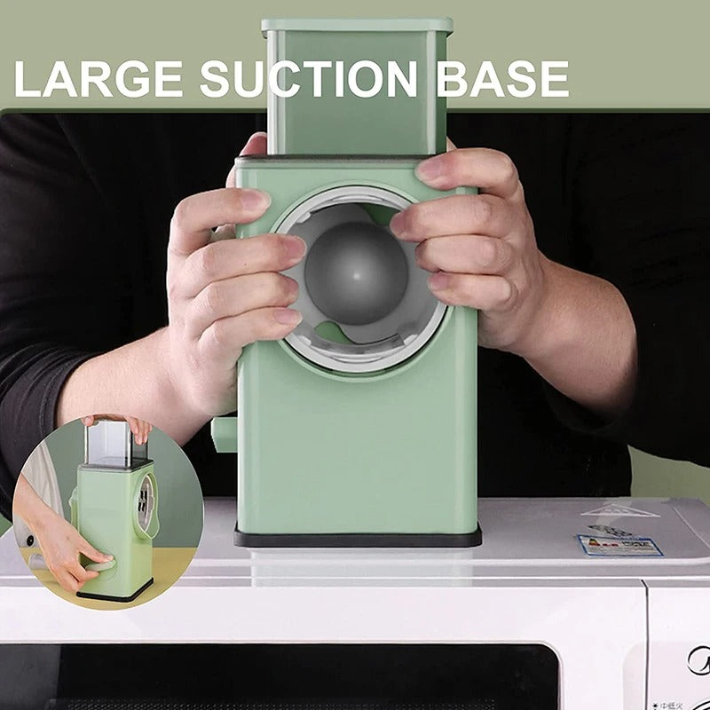 Vegetable Cutter Multifunctional Manual Rotary Cheese Grater Shredder – All-in-One Kitchen Tool