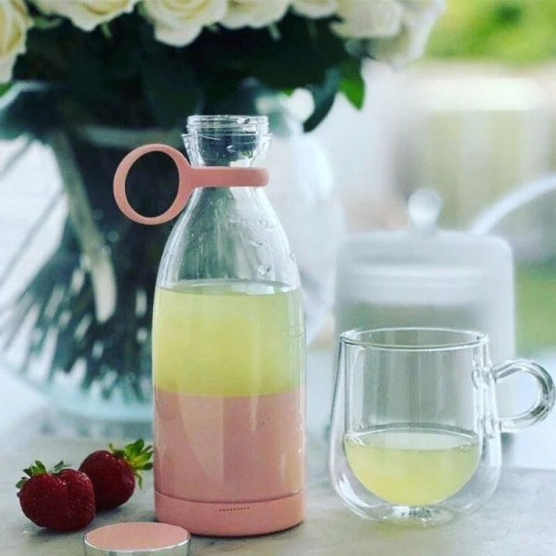 Portable 6 Blades Mini Bottle Juicer – Rechargeable Personal Blender
